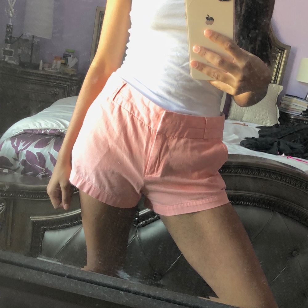 J.Crew Style Coral Chino Shorts from F21